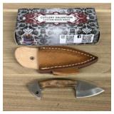 Custom Fixed Blade Fist Knife With Decorated Handl