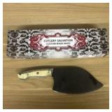 Custom Made Serbian Style Meat Cleaver With Decora
