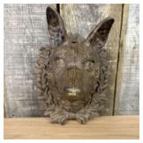 Cast Iron Wall Mounted Fox Head 8"X12"