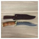 Custom Handmade Kukri Style Fixed Blade Knife With