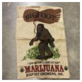 Bigfoot Brand Marijuana Sack Decoration 23"X35"