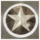 Texas Star Cowhide Rug 39"