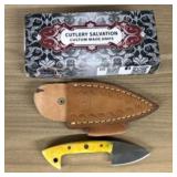 Custom Fixed Blade Fist Knife With Decorated Handl