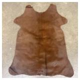 Brown Natural Goat Hide Rug 26"X36"