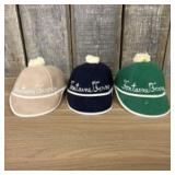 Three Vintage Fontaine Ferry Hats  -  7.5"7.5"