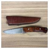 A.G. Russell Fixed Blade Knife With Leather Sheath