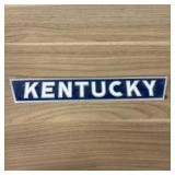Kentucky State Retro Blue Emblem Sticker -  12.5"