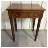Antique American Sheraton Style Cherry One Drawer