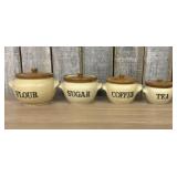 Moira Stoneware Pottery Kitchen Graduated Flour, S