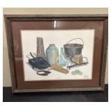 Framed Print Titled "Primitives" by artist C. Don