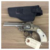 Smith-Wesson .38 Revolver With Pearl Handle And Ho