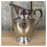 Silverplate Water Pitcher "Spring Flowers" Pattern