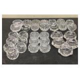 Lot of Antique Crystal - Glass Salt Cellars 2"-3"