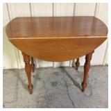 Cherry Drop Leaf Side Table 17"X36"X28"