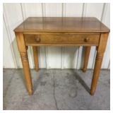 Antique American Country Pine Or Maple Work Table