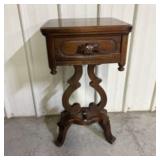 Davis Cabinet Co. Style Lyre Side Table 13"X15"X28