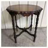 Antique Mahogany Victorian Style Parlor Table 26"X