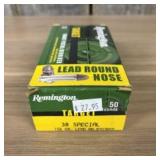 Remington Lead Round Nose .38 Special  -  5"