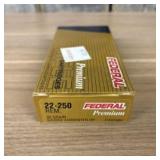 Federal Premium 22-250 Sierra Varminter HP  -  6"