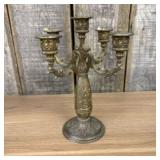 Vintage French Style Brass Five Armed Candelabra 8
