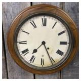 Seth Thomas Antique Oak Gallery Clock 15"X16"
