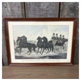 Framed Currier - Ives "The Celebrated 
