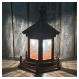 Vintage Electric "Lantern" Lamp  16x20.5"