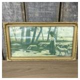 Framed Print Of The Painting "La Gardienne De Mout