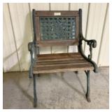 Parkland Heritage Garden Chair With A Cast Iron Fr