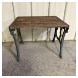 Parkland Heritage Garden Side Table With Cast Iron
