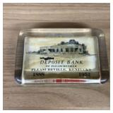 Acrylic Paperweight Commemorating the Deposit Bank