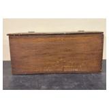 Early Wooden Brown - Williamson Tobacco Box - Loui