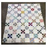Machine Sewn Nine-Patch Quilt Pattern Quilt  -  65