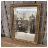 Antique Framed Ornately Carved Wall Mirror  -  22.