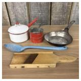 Misc. Lot of Vintage Kitchen Items  -  13"