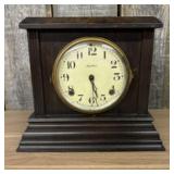 Antique Ingraham Mantel Clock 6"X11"X10"