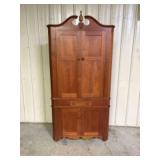 Cherry Corner Cupboard Cabinet 20"X42"X84"