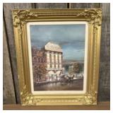 Gilt Framed Artist Signed Lexington Opera House Pr