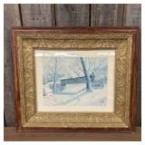 Gile Framed Print by Howard Fain Titled "Winter Wo