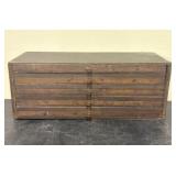 Antique Multi-Drawer Wooden Cabinet - Watchmaker