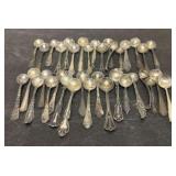 Lot Of Sterling Silver Salt Spoons 3" (121g)