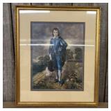 Framed Reproduction of the Famous Painting "The Bl