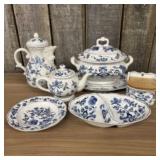 Collection Of Blue Danube Porcelain China (Largest