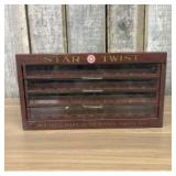 Antique Star Twist Advertising Thread Spool Displa