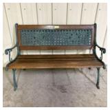 Parkland Heritage Garden Bench With A Cast Iron Fr
