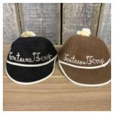Two Vintage Fontaine Ferry Hats  -  7.5"7.5"