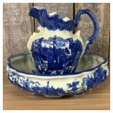 Vintage Victoria Ware Ironstone Pitcher and Wash B