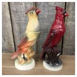 Vintage Jim Beam Male And Female Cardinal Whiskey