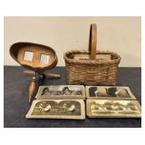 Early Stereoscope Viewer "The Perfecscope" With Co