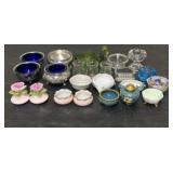 Large Collection Of Antique - Vintage Salt Cellars